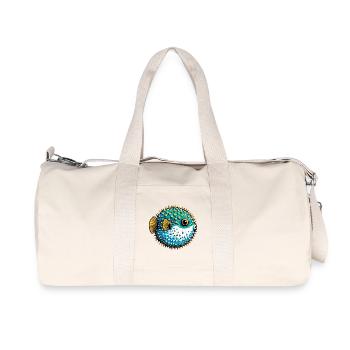 Kugelfisch - Recycelte Canvas-Sporttasche von Stanley/Stella - Naturweiß - Vorne