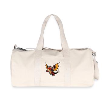 Drache - Recycelte Canvas-Sporttasche von Stanley/Stella - Naturweiß - Vorne