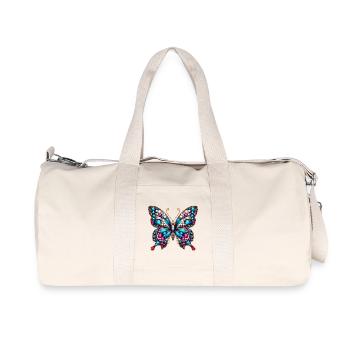 Butterfly - Recycled Canvas Sports Bag by Stanley/Stella - natural - Front