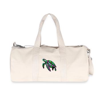 Schildkröte - Recycelte Canvas-Sporttasche von Stanley/Stella - Naturweiß - Vorne
