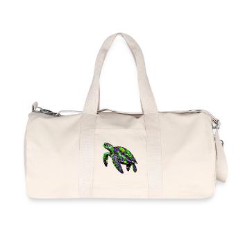 Schildkröte - Recycelte Canvas-Sporttasche von Stanley/Stella - Naturweiß - Vorne