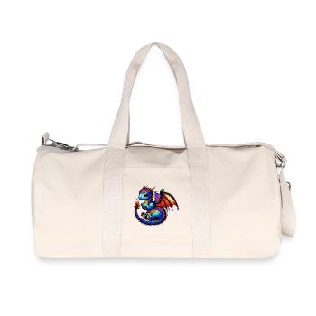 Dragon - Sac de sport en toile recyclée Stanley/Stella - blanc naturel - Devant
