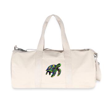 Sea turtle - Recycled Canvas Sports Bag by Stanley/Stella - natural - Front