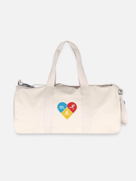 J’adore le triathlon - Sac de sport en toile recyclée Stanley/Stella - blanc naturel