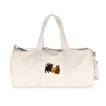 Bitcoin Bull vs Bear - Sac de sport en toile recyclée Stanley/Stella - blanc naturel - Devant