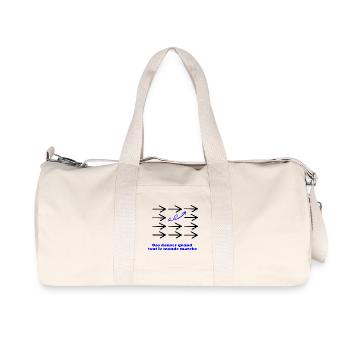 Dance when everyone else walks – Minimal design - Recycled Canvas Sports Bag by Stanley/Stella - natural - Front