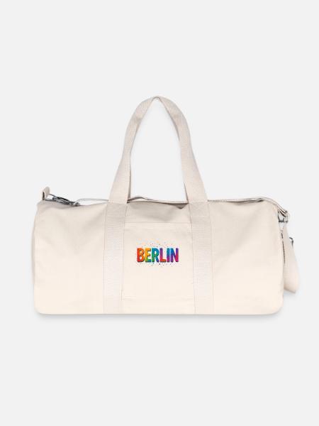 BERLIN - Recycelte Canvas-Sporttasche von Stanley/Stella - Naturweiß