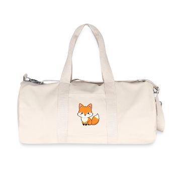 Fuchs - Recycelte Canvas-Sporttasche von Stanley/Stella - Naturweiß - Vorne