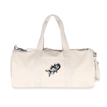 Poisson dans l’espace - Logo Cool Astonomy - Sac de sport en toile recyclée Stanley/Stella - blanc naturel - Devant