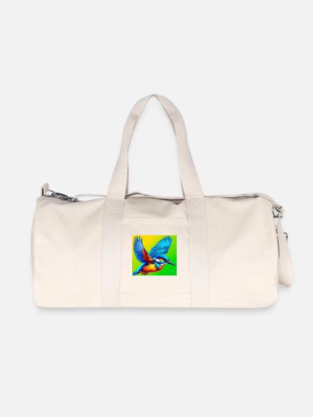 Eisvogel - Recycelte Canvas-Sporttasche von Stanley/Stella - Naturweiß