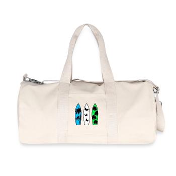 Surfboards - Recycled Canvas Sports Bag by Stanley/Stella - natural - Front