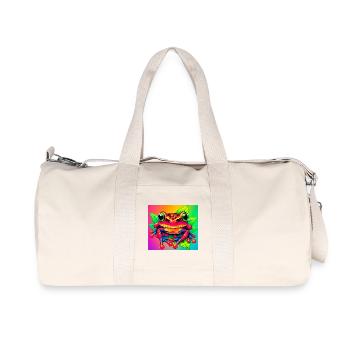 grenouille - Sac de sport en toile recyclée Stanley/Stella - blanc naturel - Devant