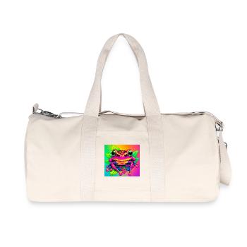 Frosch - Recycelte Canvas-Sporttasche von Stanley/Stella - Naturweiß - Vorne