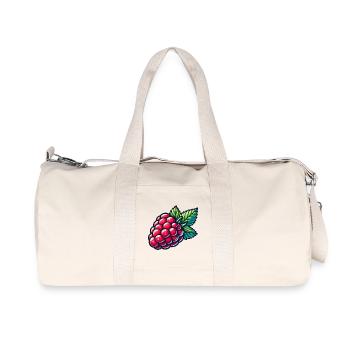 Framboise Illustrée Vividement - Sac de sport en toile recyclée Stanley/Stella - blanc naturel - Devant