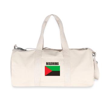 Madinina Martinique flag t-shirt - Recycled Canvas Sports Bag by Stanley/Stella - natural - Front
