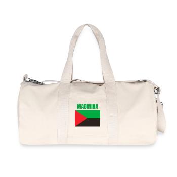 Madinina Martinique flag t-shirt - Recycled Canvas Sports Bag by Stanley/Stella - natural - Front