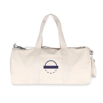 United States Blue Banner Emblem - Recycled Canvas Sports Bag by Stanley/Stella - natural - Front