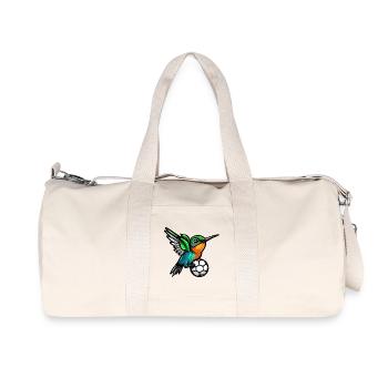  Kolibri Ball Fußball - Recycelte Canvas-Sporttasche von Stanley/Stella - Naturweiß - Vorne