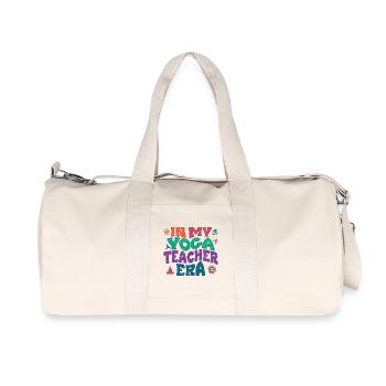 À l’époque de mon professeur de yoga - Sac de sport en toile recyclée Stanley/Stella - blanc naturel - Devant
