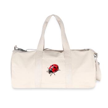 Ladybugs are also called ladybugs - Recycled Canvas Sports Bag by Stanley/Stella - natural - Front