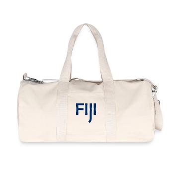 Fidji - Fidji - Îles - Pacifique - Mers du Sud - Sac de sport en toile recyclée Stanley/Stella - blanc naturel - Devant