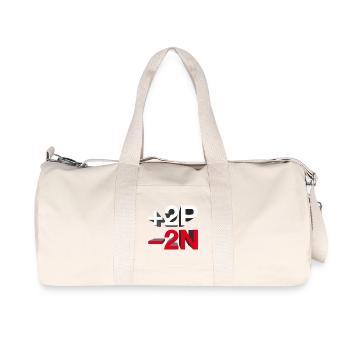 +2P -2N / +peace -hate - let's talk - Recycled Canvas Sports Bag by Stanley/Stella - natural - Front