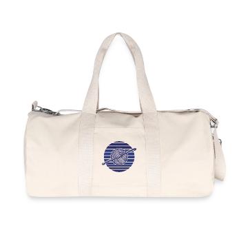 Coucher de soleil pour les amateurs de fils au crochet drôles au crochet - Sac de sport en toile recyclée Stanley/Stella - blanc naturel - Devant