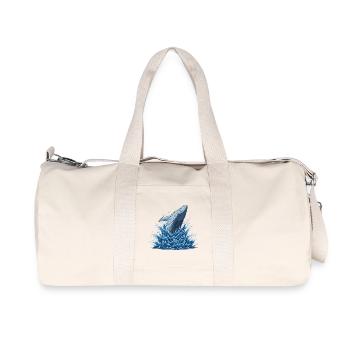 Whale swing in the water vortex - Recycled Canvas Sports Bag by Stanley/Stella - natural - Front