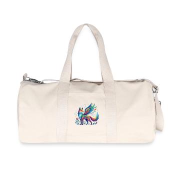 Magie des couleurs des ailes de renard - Sac de sport en toile recyclée Stanley/Stella - blanc naturel - Devant