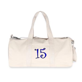 15. 15 ANS. 15e ANNIVERSAIRE. ANNIVERSAIRE 15 ANS. - Sac de sport en toile recyclée Stanley/Stella - blanc naturel - Devant