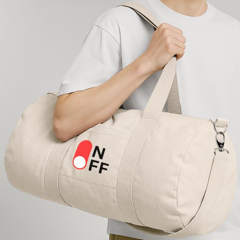 ON / OFF Modus Recycelte Canvas-Sporttasche von Stanley/Stella