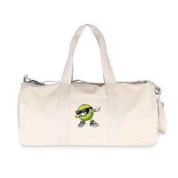 Dabbing Tennis Ball Funny Tennis Player - Recycled Canvas Sports Bag by Stanley/Stella - natural - Front