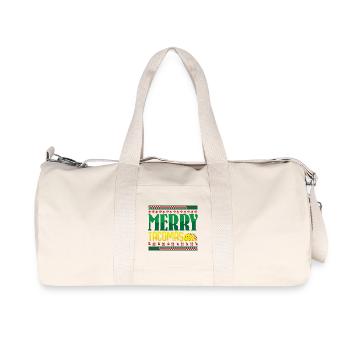 Taco Ugly Christmas Weihnachten Tacos - Recycled Canvas Sports Bag by Stanley/Stella - natural - Front