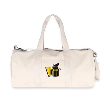 Imker Smoker Bienenzucht Bienenflüsterer Logo - Recycelte Canvas-Sporttasche von Stanley/Stella - Naturweiß - Vorne