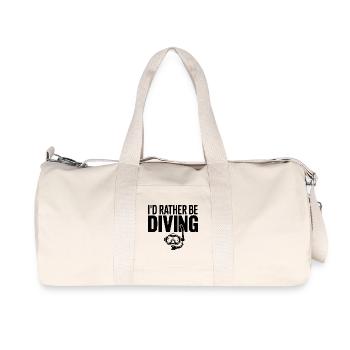 Ich würde lieber tauchen - Recycelte Canvas-Sporttasche von Stanley/Stella - Naturweiß - Vorne