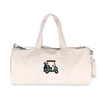 Voiturette de golf Voiture de golf Club de golf Hommes - Sac de sport en toile recyclée Stanley/Stella - blanc naturel - Devant