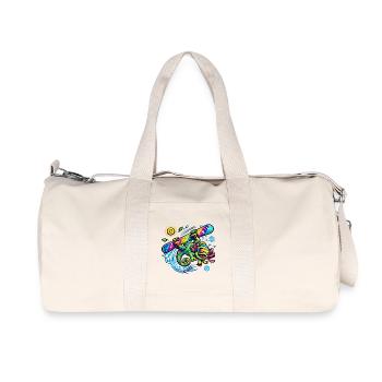 Rainbow Chama Surfboard - Recycled Canvas Sports Bag by Stanley/Stella - natural - Front