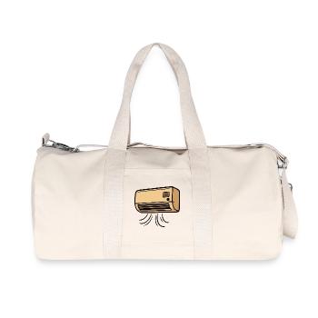 AC retro cartoon with paws - Recycled Canvas Sports Bag by Stanley/Stella - natural - Front