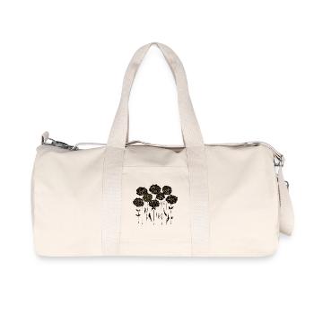Fleur - Sac de sport en toile recyclée Stanley/Stella - blanc naturel - Devant