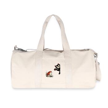 Poisson koi carpe carpe koi chat koi - Sac de sport en toile recyclée Stanley/Stella - blanc naturel - Devant
