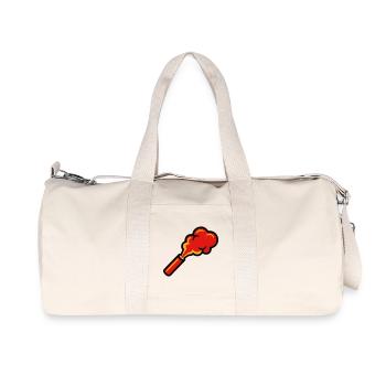 Bengal Fire Pyro Smoke Icon - Recycled Canvas Sports Bag by Stanley/Stella - natural - Front