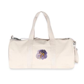 Cosmic Sea Turtle Explorer - Recycelte Canvas-Sporttasche von Stanley/Stella - Naturweiß - Vorne