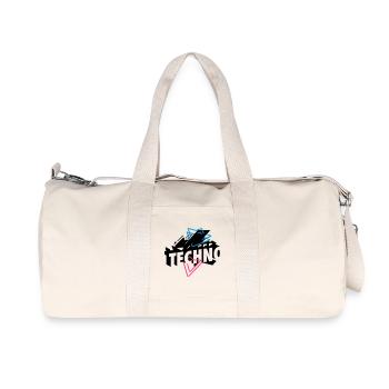 Techno Music - Recycled Canvas Sports Bag by Stanley/Stella - natural - Front