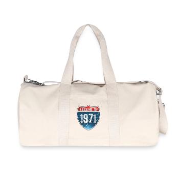 Legend Of 1971 - Recycelte Canvas-Sporttasche von Stanley/Stella - Naturweiß - Vorne