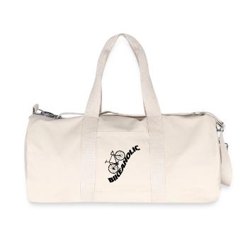 Bike aholic - Recycled Canvas Sports Bag by Stanley/Stella - natural - Front