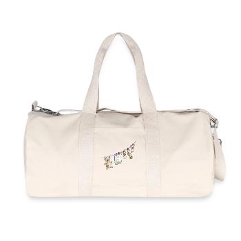 Baby Clothesline - Baby - Pacifier - Toy - Recycled Canvas Sports Bag by Stanley/Stella - natural - Front