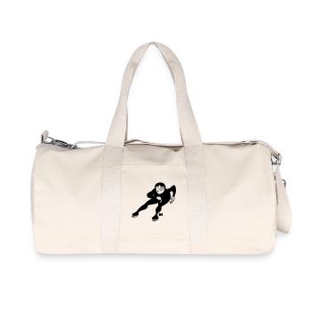 Speed Skater - One Color Design - Recycled Canvas Sports Bag by Stanley/Stella - natural - Front