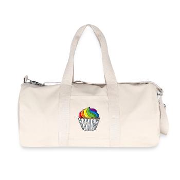 Gay Pride Cupcake - Recycelte Canvas-Sporttasche von Stanley/Stella - Naturweiß - Vorne