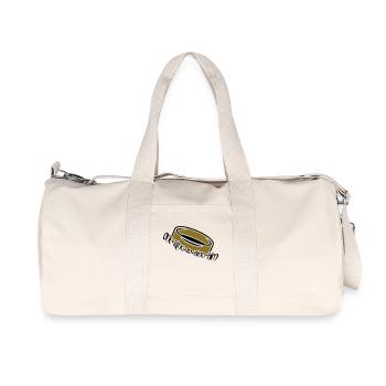 Un anneau pour l'attacher (a, 2c) - Sac de sport en toile recyclée Stanley/Stella - blanc naturel - Devant