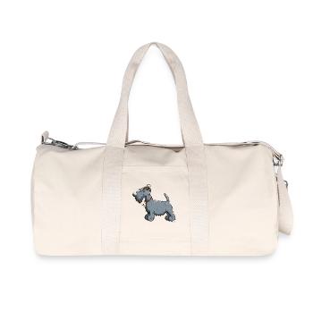 Terrier écossais - Scottish Terrier - Sac de sport en toile recyclée Stanley/Stella - blanc naturel - Devant